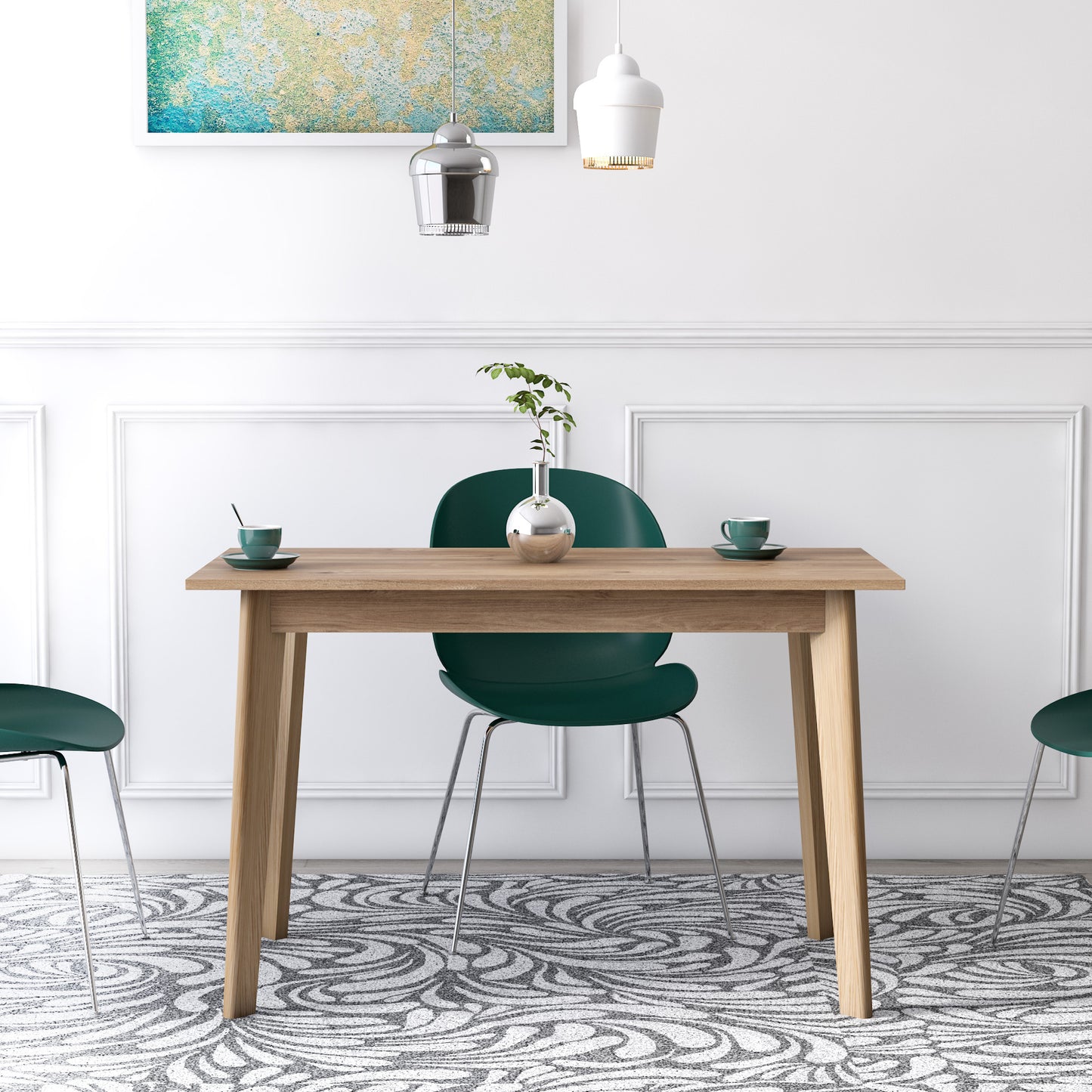 Doco Modern Contemporary Office Desk Oak