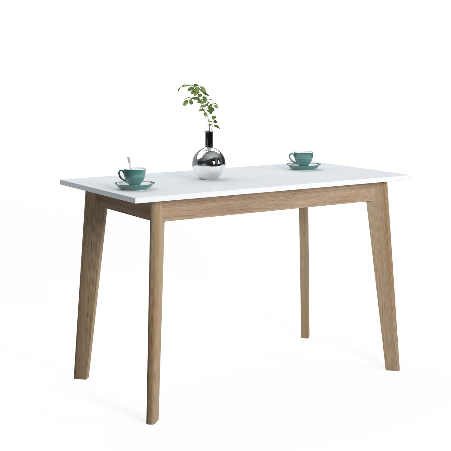 Doco Modern Contemporary Office Desk Oak and White