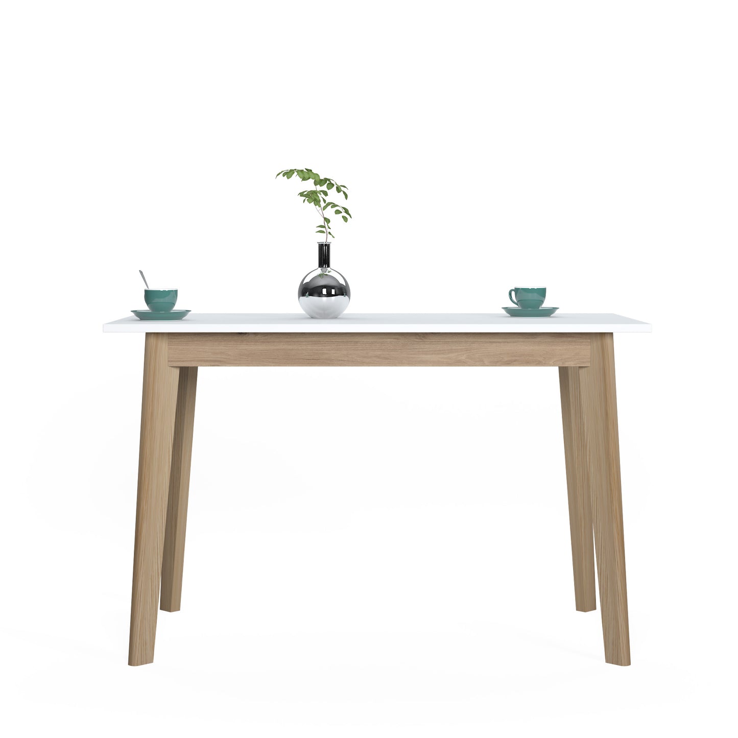 Doco Modern Contemporary Office Desk Oak and White