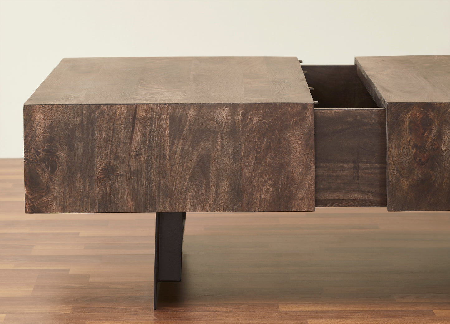 Coffee Table with Sliding Top in Olive