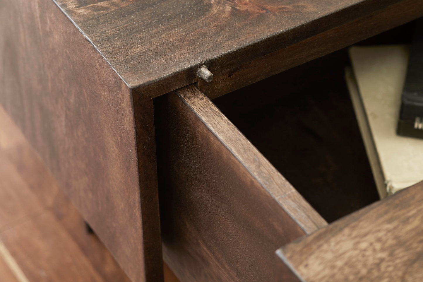 Coffee Table with Sliding Top in Olive