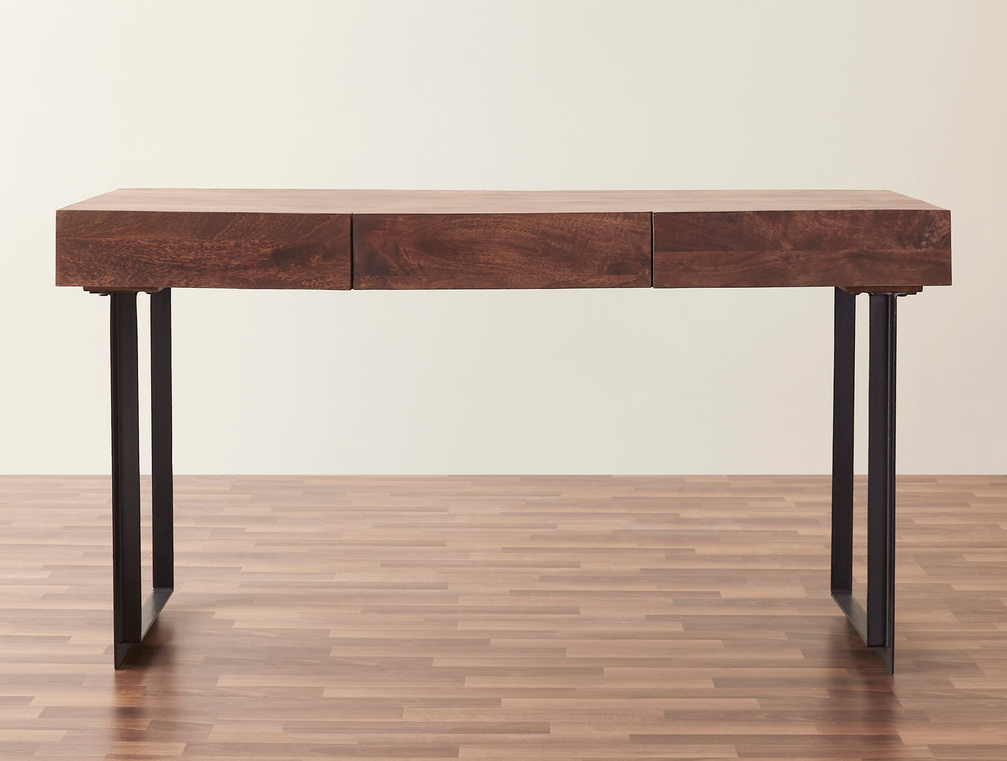 Glide Modern Office Desk in Walnut