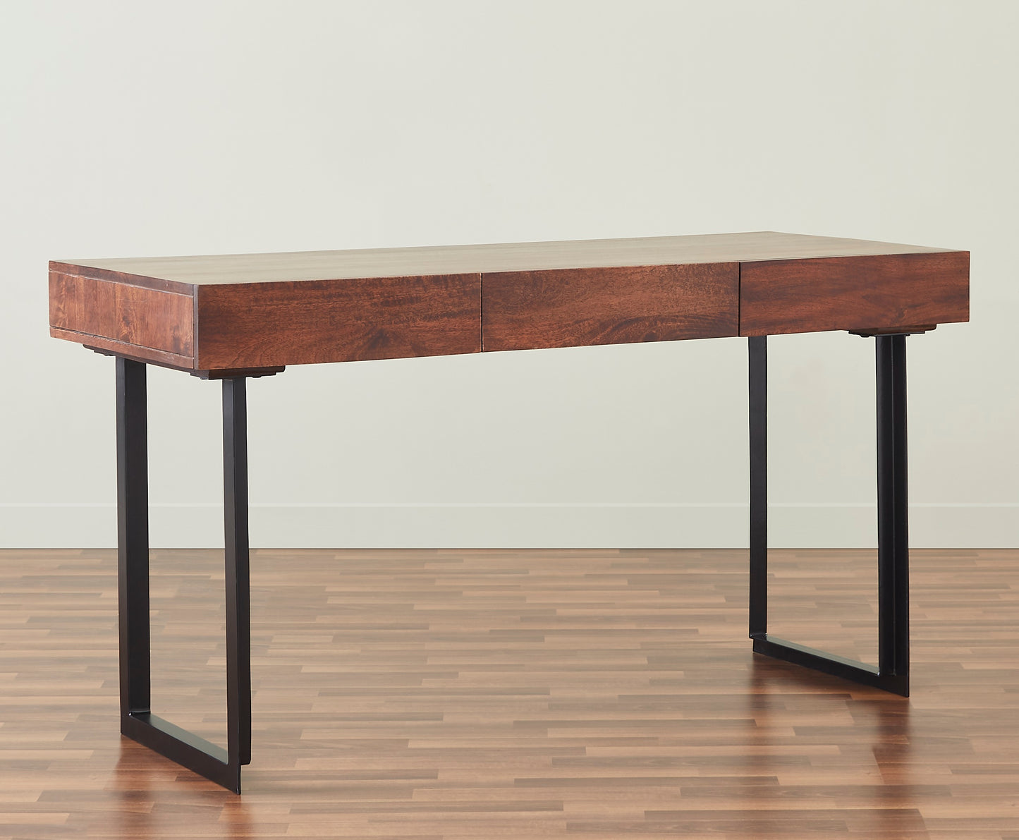 Glide Modern Office Desk in Walnut