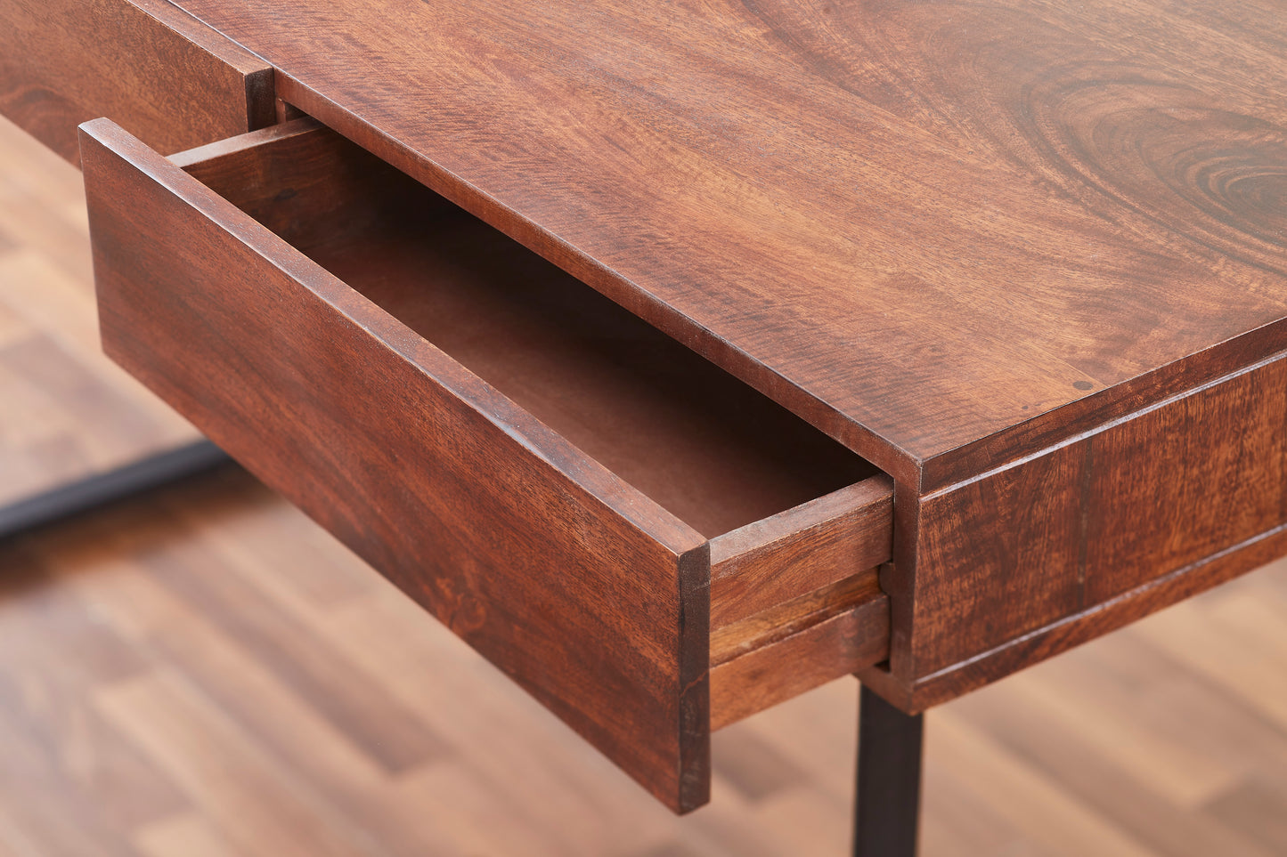 Glide Modern Office Desk in Walnut