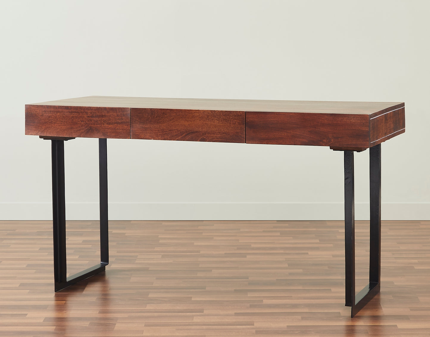 Glide Modern Office Desk in Walnut