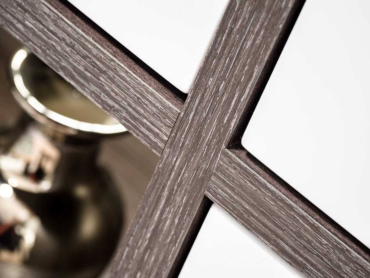 77" Wall Unit Storage Cabinet with LED in White Matte