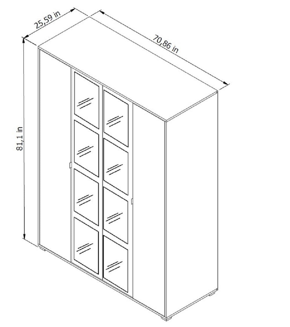 Manhattan Modern Bedroom Wardrobe